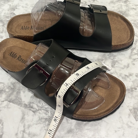 ALDO ROSSINI Men’s Black Bona-2 Sandal Size 11 New In Box - Picture 14 of 16